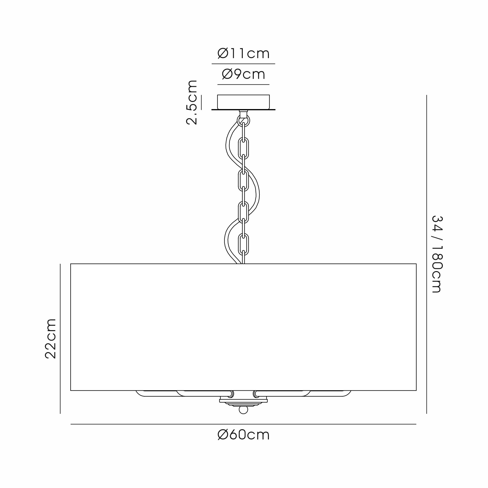 Banyan CG BL/GR Ceiling Lights Deco Multi Arm Fittings